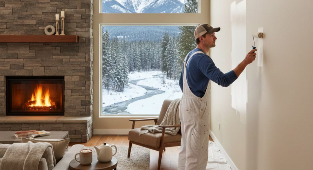 Featured image for “Why winter is the best season for interior painting in Idaho”
